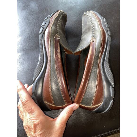 Allen Edmonds Boulder Size 10B Black Leather Loafer Driving Shoes - Picture 9 of 16